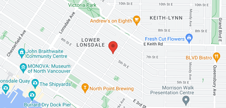 map of 272-274 E 5TH STREET